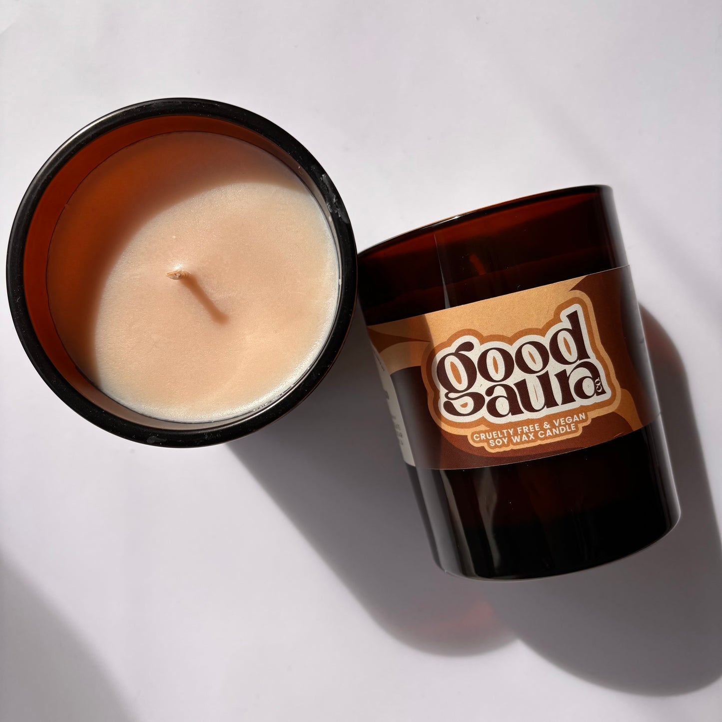 Large Espresso Brown Glass Candle - 30cl