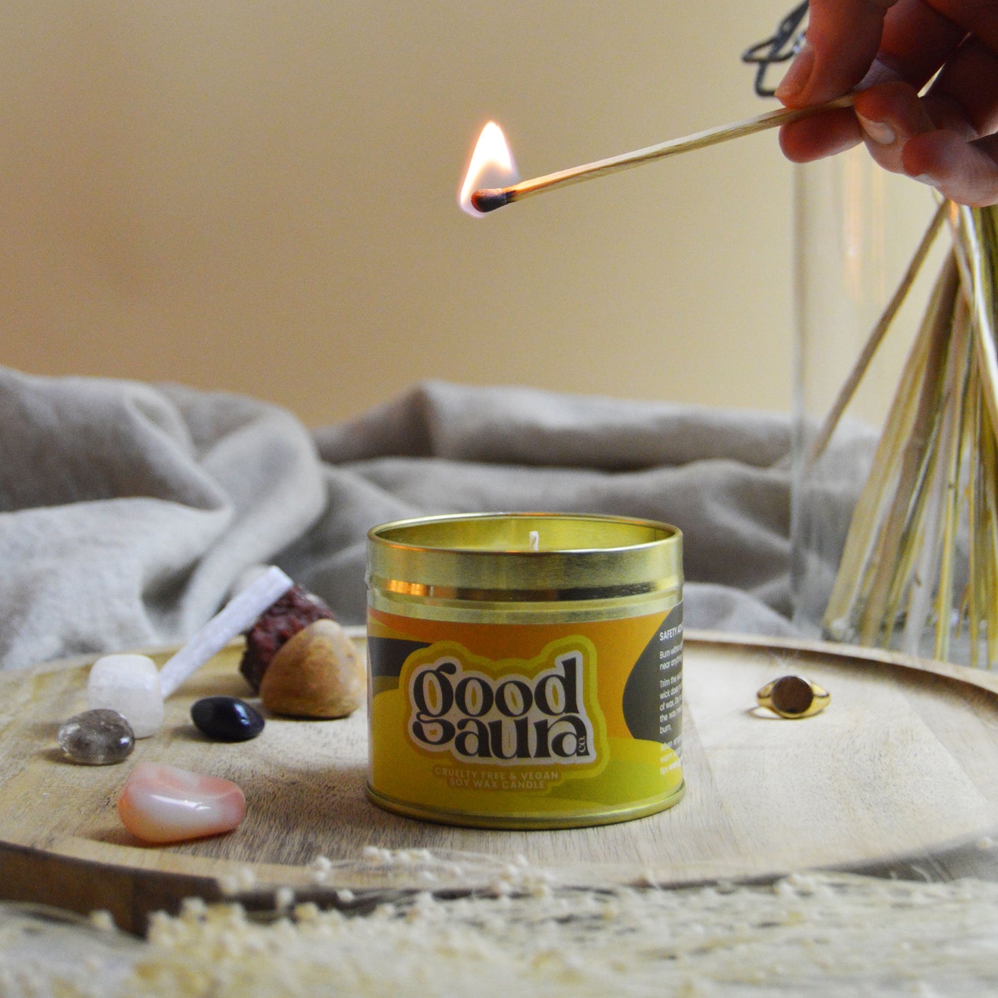 Fresh Ginger and Green Tea Medium Size Candle