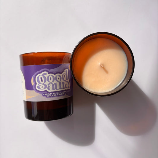 Large Moon Lake Musk Brown Glass Candle - 30cl