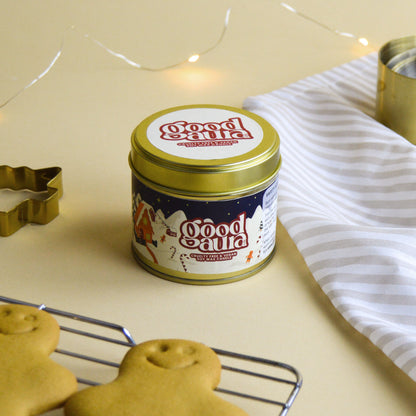 Gingerbread Cookies Limited Edition Scent | Standard Brass Gold Candle | Stocking Filler