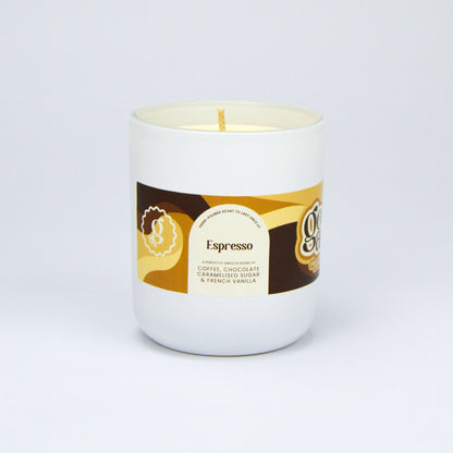 Espresso Large Vegan Glass Refillable Candle