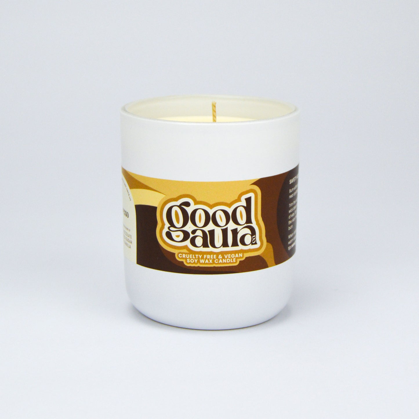 Espresso Large Vegan Glass Refillable Candle