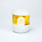 Palermo | White Curved Large Vegan Glass Refillable Candle